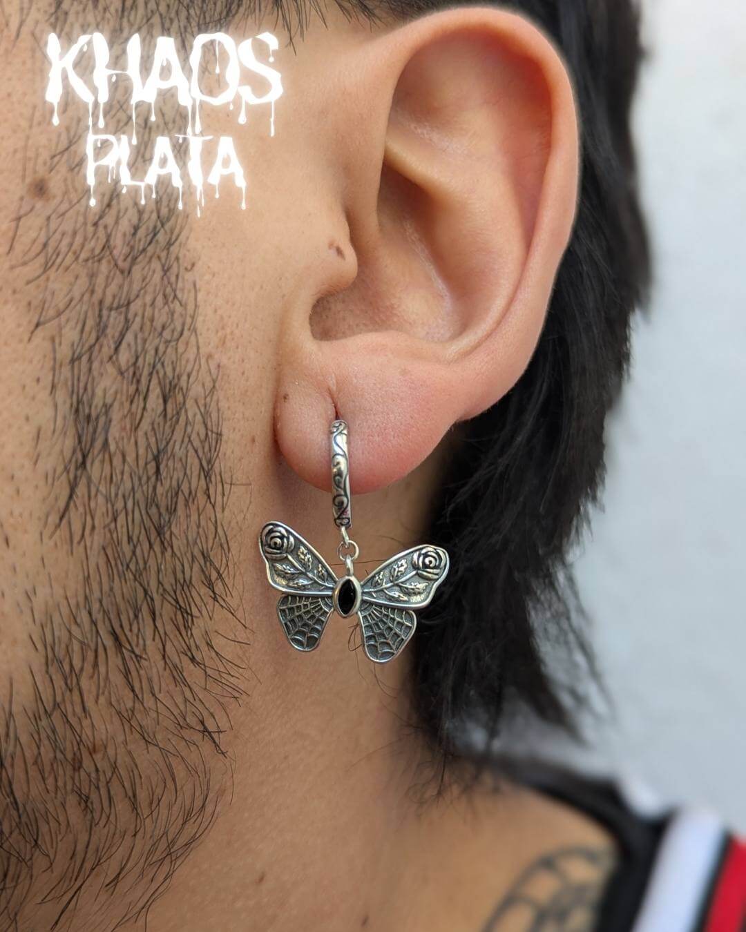 Aros argolla mariposa par