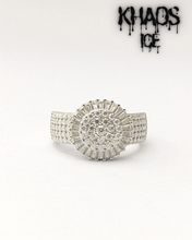 Cargar imagen en el visor de la galería, Anillo redondo baguette moissanita
