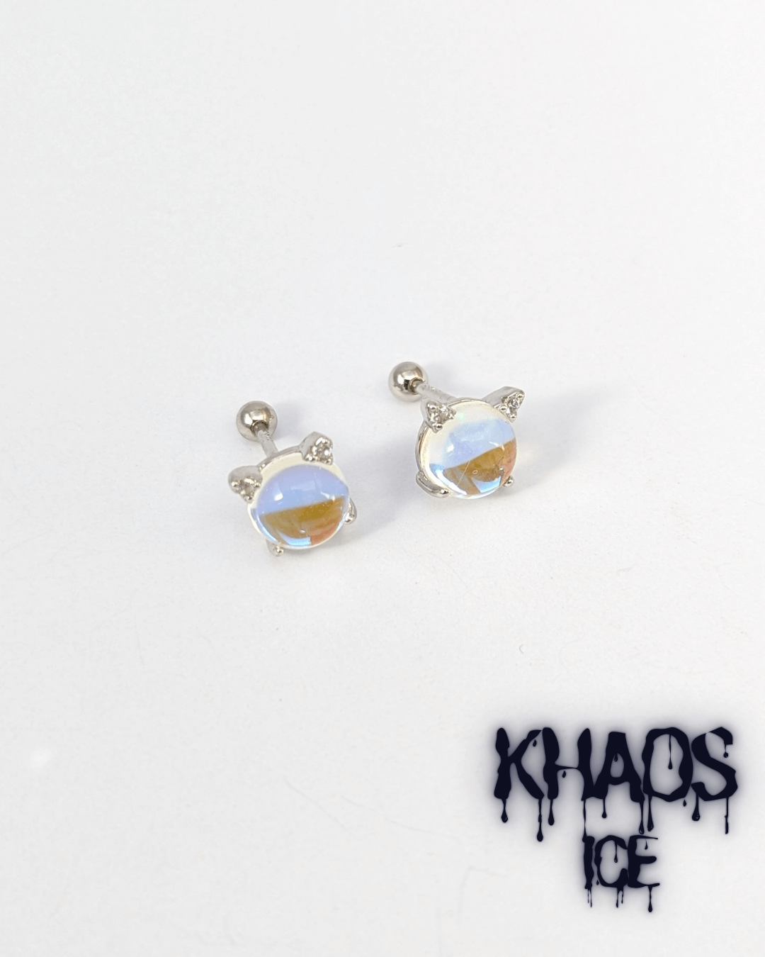 Demonio Zirconia Cubica Par