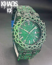 Cargar imagen en el visor de la galería, Reloj espinas zirconia cubica verde
