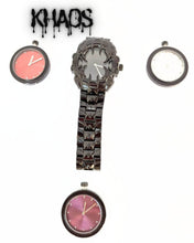 Cargar imagen en el visor de la galería, Reloj garra con cambios de color correa negra
