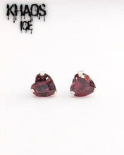 Cargar imagen en el visor de la galería, Aros corazón 4.5 mm par
