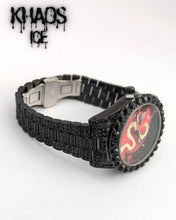 Cargar imagen en el visor de la galería, Reloj snake zirconia cubica negro

