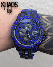 Cargar imagen en el visor de la galería, Reloj zirconia cubica azul
