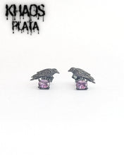 Cargar imagen en el visor de la galería, Aros cuervo par
