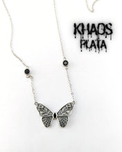 Cargar imagen en el visor de la galería, Collar mariposa con cadena 45-50 cm
