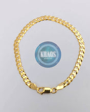 Cargar imagen en el visor de la galería, Pulsera grumet 5 mm/19 cms acabado en oro 18 k
