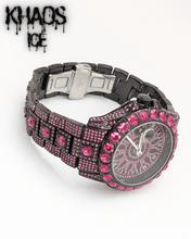 Cargar imagen en el visor de la galería, Reloj zirconia cubica rosa 2
