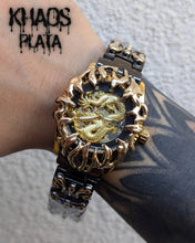 Cargar imagen en el visor de la galería, Reloj garra dragón dorado automático
