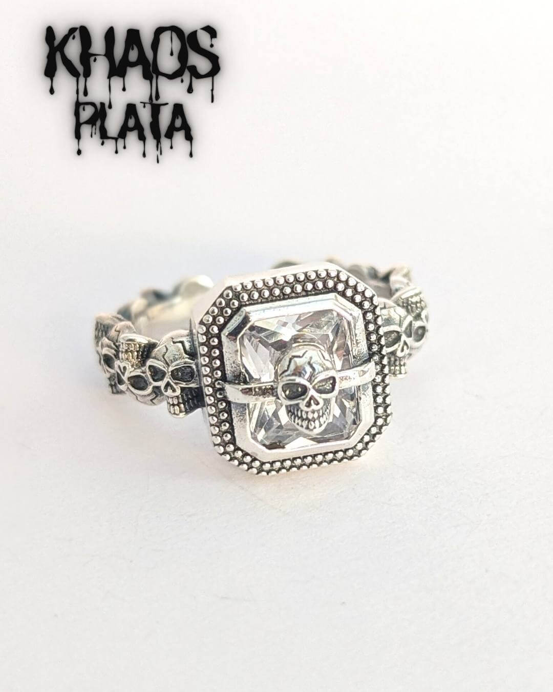 Anillo calavera ajustable 4