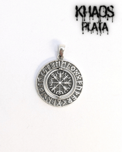 Cargar imagen en el visor de la galería, Colgante vegvisir valknut doble
