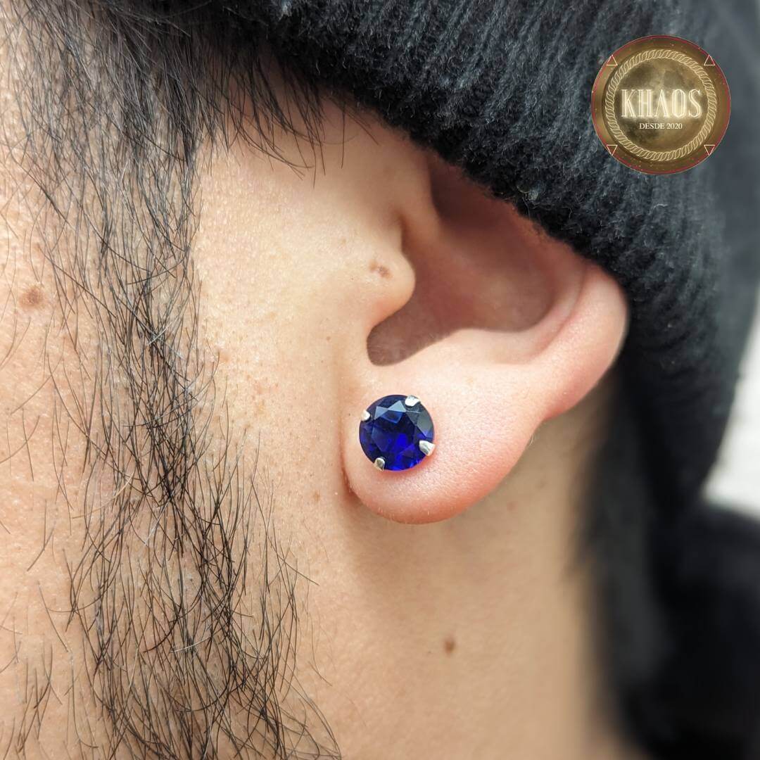 Redondo 8 mm color zafiro