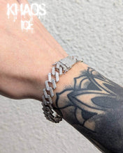 Cargar imagen en el visor de la galería, Brazalete cubana zirconia cubica 2 10 mm (Copia)
