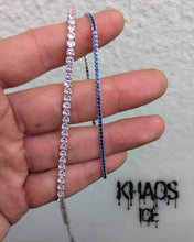 Cargar imagen en el visor de la galería, Pulsera Tennis zirconia cubica rosa 3 MM

