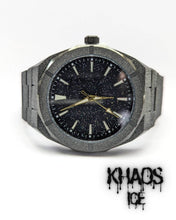 Cargar imagen en el visor de la galería, Reloj frosted negro
