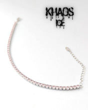 Cargar imagen en el visor de la galería, Pulsera Tennis zirconia cubica rosa 3 MM
