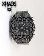 Cargar imagen en el visor de la galería, Reloj cuadrado espinas zirconia cubica negro
