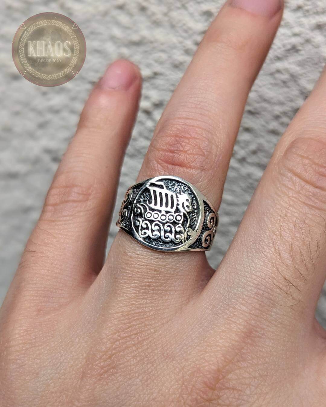 Anillo barco vikingo
