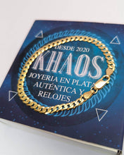 Cargar imagen en el visor de la galería, Pulsera grumet 5 mm/19 cms acabado en oro 18 k

