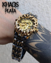 Cargar imagen en el visor de la galería, Reloj garra dragón dorado automático
