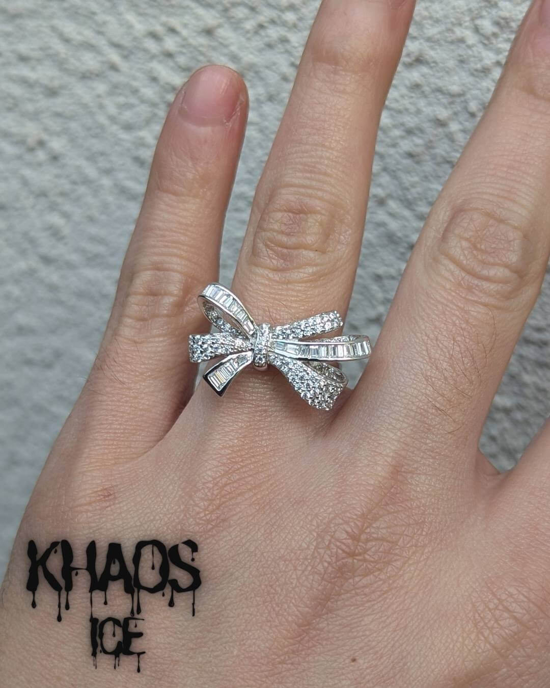 Anillo coquette moissanita