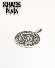 Cargar imagen en el visor de la galería, Colgante vegvisir valknut doble
