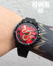 Cargar imagen en el visor de la galería, Reloj snake zirconia cubica negro
