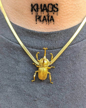 Cargar imagen en el visor de la galería, Escarabajo acabado en oro 18k
