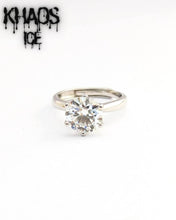Cargar imagen en el visor de la galería, Anillo lujo moissanita 2 CT ajustable
