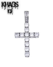 Cargar imagen en el visor de la galería, Colgante cruz zirconia cubica negra
