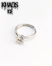 Cargar imagen en el visor de la galería, Anillo lujo moissanita 2 CT ajustable
