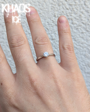 Cargar imagen en el visor de la galería, Anillo lujo moissanita ajustable
