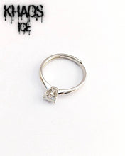 Cargar imagen en el visor de la galería, Anillo lujo moissanita 2 CT ajustable
