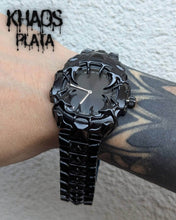 Cargar imagen en el visor de la galería, Reloj garra con cambios de color correa negra
