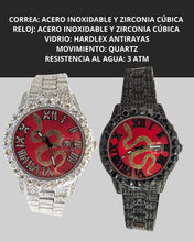 Cargar imagen en el visor de la galería, Reloj snake zirconia cubica negro
