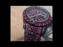 Cargar y reproducir el video en el visor de la galería, Reloj zirconia cubica rosa 2

