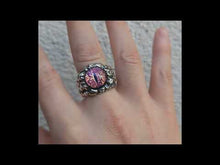 Cargar y reproducir el video en el visor de la galería, Anillo ojo de dragón ajustable
