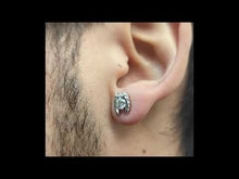 Cargar y reproducir el video en el visor de la galería, Aros alados moissanita 8 MM x 10 MM par
