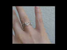 Cargar y reproducir el video en el visor de la galería, Anillo corona de espinas ajustable
