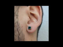 Cargar y reproducir el video en el visor de la galería, Cuadrado Con Marco Color Esmeralda Par
