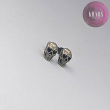 Cargar imagen en el visor de la galería, Aro calavera corazones par
