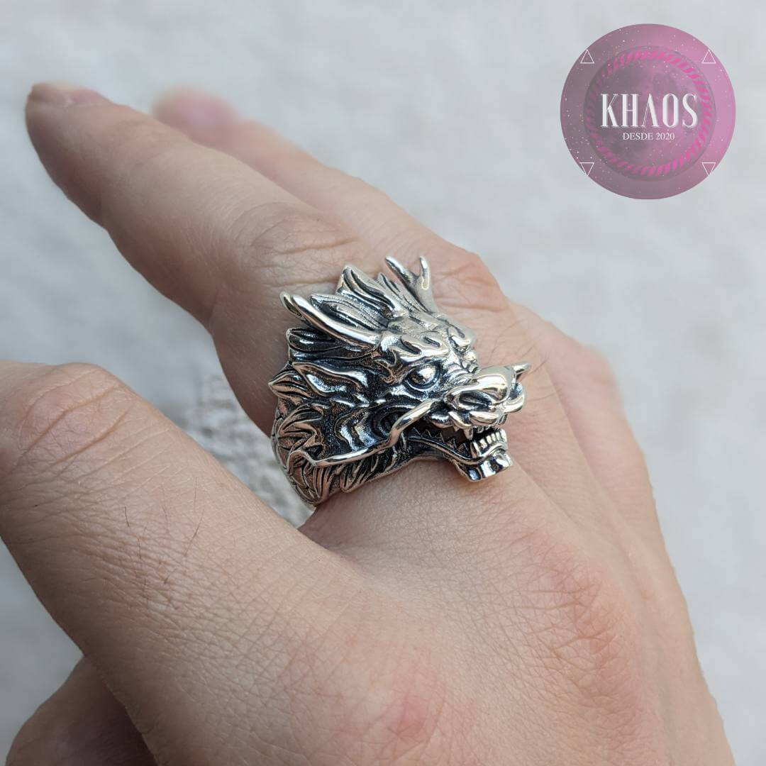 Anillo dragón ajustable 2