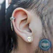 Cargar imagen en el visor de la galería, Aro calavera 2 par
