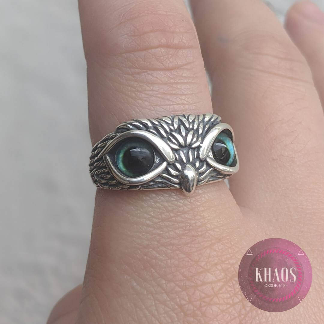 Anillo búho ajustable 2