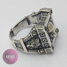 Cargar imagen en el visor de la galería, Anillo calavera Ajustable 1
